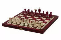 SZACHY KRÓLEWSKIE ŚREDNIE (35x35cm) kolor wiśniowy