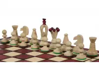 SZACHY KRÓLEWSKIE ŚREDNIE (35x35cm) kolor wiśniowy