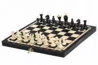 SZACHY KRÓLEWSKIE ŚREDNIE (34x34cm) kolor czarny