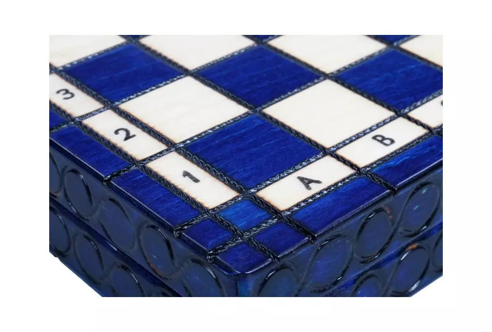 SZACHY KRÓLEWSKIE MAŁE kolor niebieski (28,5 x 28 cm)