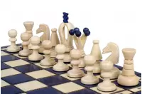 SZACHY KRÓLEWSKIE MAŁE kolor niebieski (28,5 x 28 cm)