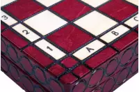 SZACHY KRÓLEWSKIE MAŁE kolor WIŚNIOWY (28,5 x 28 cm)