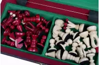 SZACHY KRÓLEWSKIE MAŁE kolor WIŚNIOWY (28,5 x 28 cm)