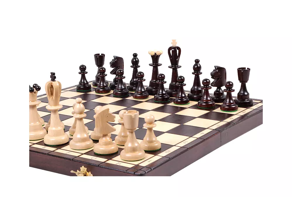 SZACHY AS (40,5 x 41 cm) tradycyjne, uniwersalne