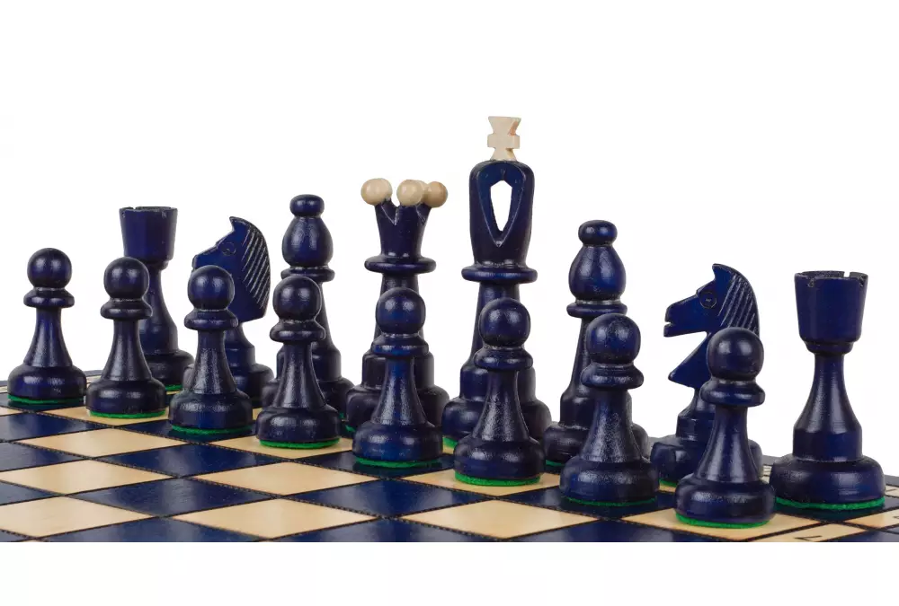 SZACHY AS (40,5 x 41 cm) NIEBIESKIE