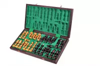 DUŻE SZACHY STAROPOLSKIE (58x58cm) Rzeźbione Drewniane