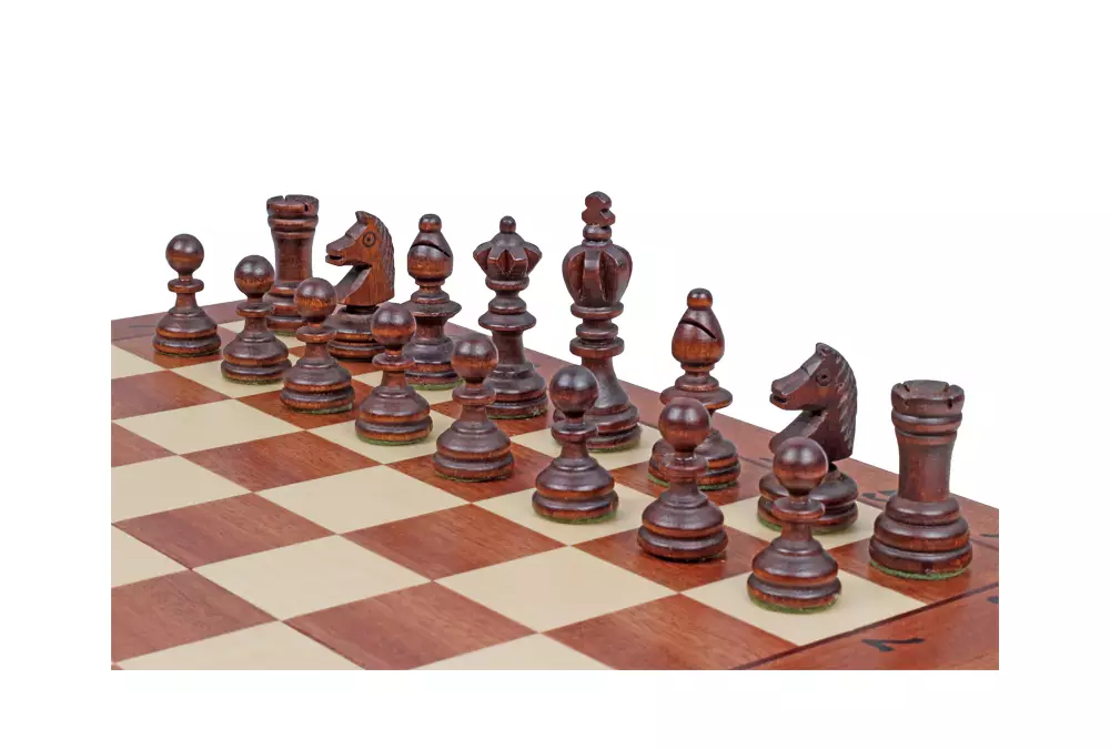 SZACHY OLIMPIJSKIE MAŁE intarsja (35x35cm)