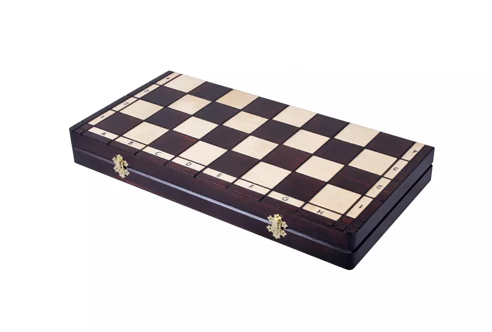 SZACHY DREWNIANE INDYJSKIE (47x46,5cm)