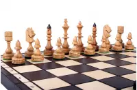 SZACHY DREWNIANE INDYJSKIE (47x46,5cm)