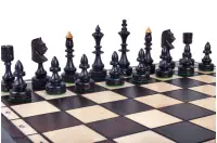 SZACHY DREWNIANE INDYJSKIE (47x46,5cm)