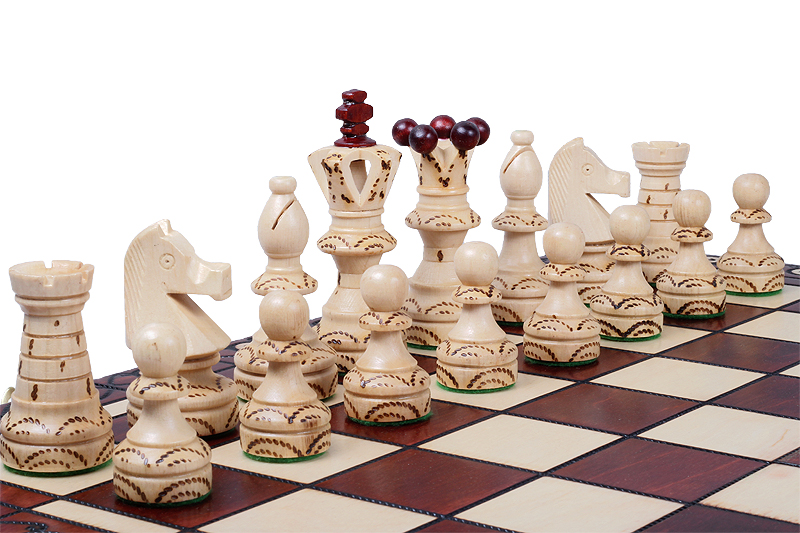 szachy ambasador drewno