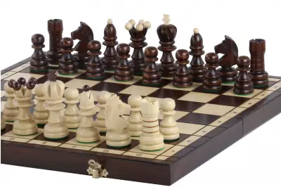 SZACHY PEREŁKA DUŻA (42x42cm)  szachownica wypalana i malowana ręcznie