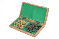 SZACHY PEREŁKA DUŻA (42x42cm) intarsjowana szachownica