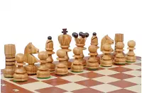 SZACHY PEREŁKA DUŻA (42x42cm) intarsjowana szachownica