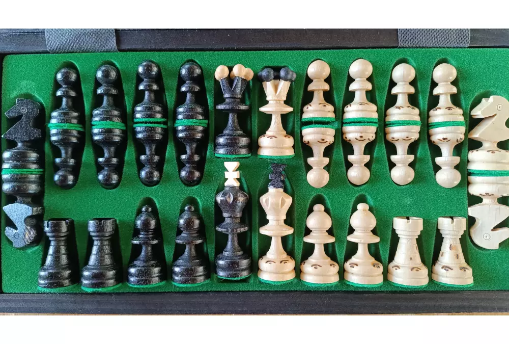 SZACHY PEREŁKA MAŁA z wkładką, kolor czarny