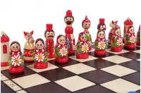 SZACHY BABUSZKI NIEBIESKIE (42x42cm)