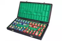 SZACHY BABUSZKI NIEBIESKIE (42x42cm)