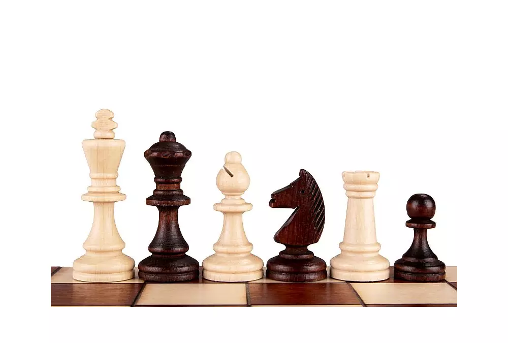 SZACHY DREWNIANE MAGNETYCZNE Lux DUŻE (36x35cm)