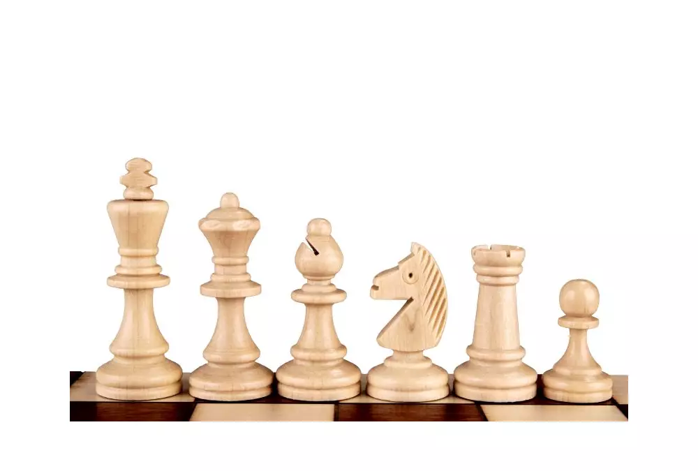 SZACHY DREWNIANE MAGNETYCZNE Lux DUŻE (36x35cm)