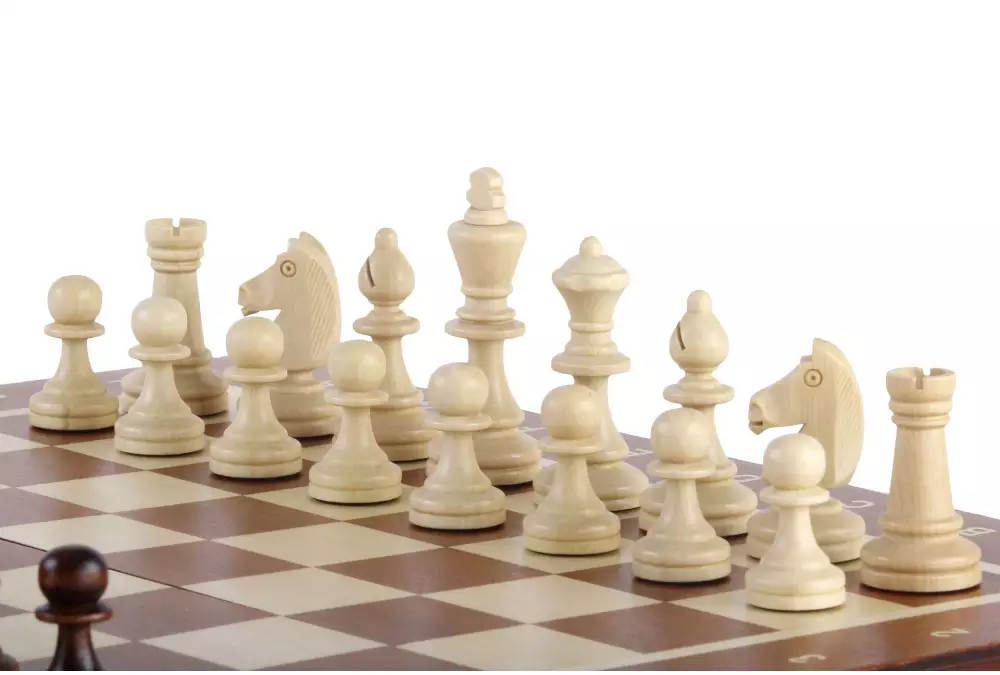 SZACHY MAGNETYCZNE DUŻE intarsjowane (35x35cm)