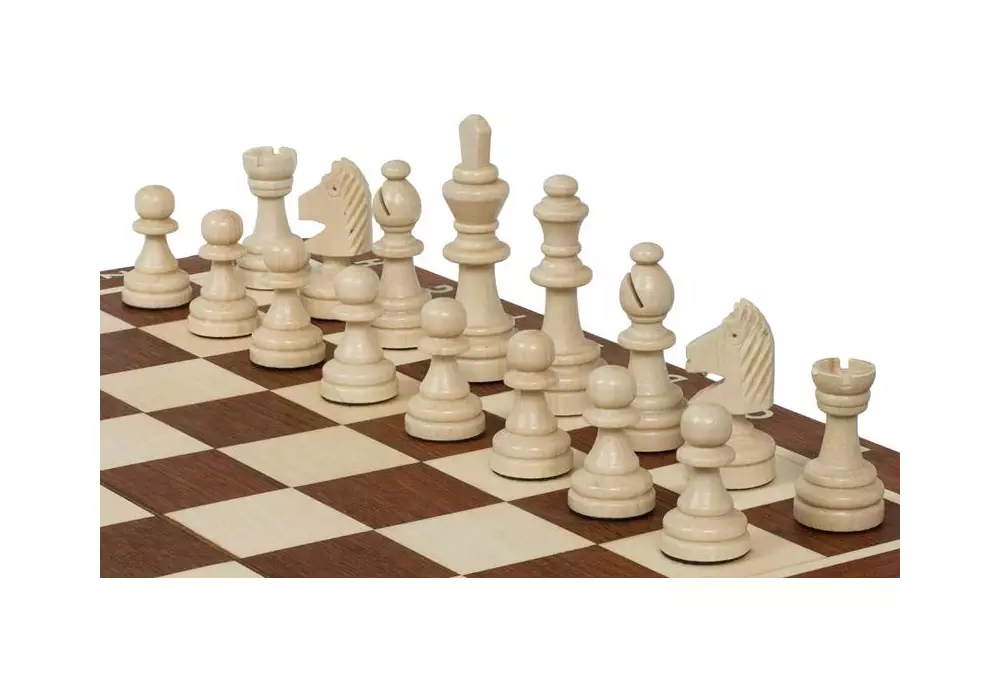 SZACHY MAGNETYCZNE LUX (28x28cm) INTARSJOWANE