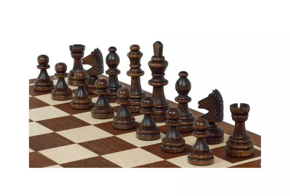 SZACHY MAGNETYCZNE LUX (28x28cm) INTARSJOWANE