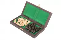 Szachy drewniane MAGNETYCZNE mini (20cm) - czarne