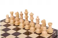 Szachy drewniane MAGNETYCZNE mini (20cm) - czarne