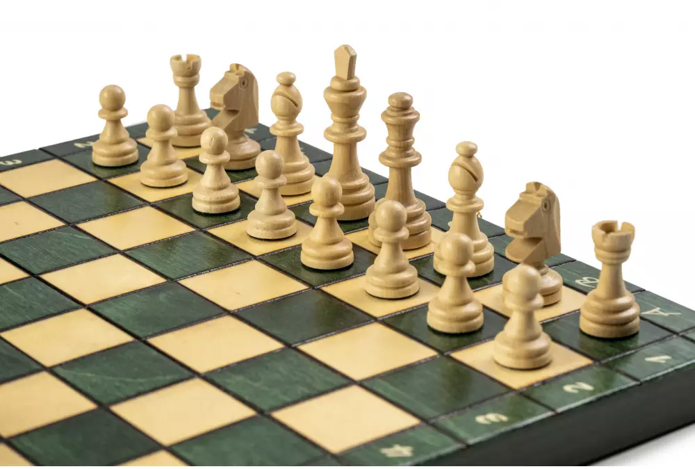 SZACHY MAGNETYCZNE zielone (28X28cm)