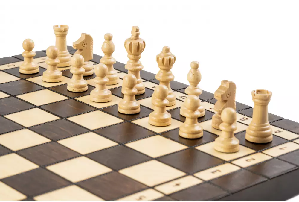 ZESTAW DREWNIANY 3 w 1 (40x40cm) SZACHY + WARCABY + BACKGAMMON