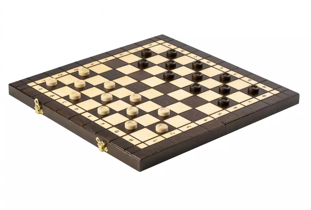 ZESTAW DREWNIANY 3 w 1 (40x40cm) SZACHY + WARCABY + BACKGAMMON