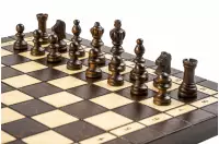 ZESTAW DREWNIANY 3 w 1 (40x40cm) SZACHY + WARCABY + BACKGAMMON