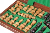 DUŻE SZACHY DEBIUT (48x48cm) intarsjowane