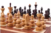 DUŻE SZACHY DEBIUT (48x48cm) intarsjowane