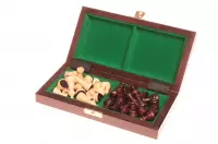 Drewniane szachy szkolne mini - wypalane