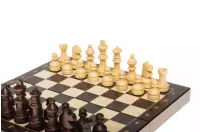 Szachy drewniane szkolne mini 20 cm x 20 cm
