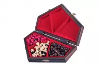 Szachy dla trójki graczy - małe (sześciokątna szachownica o boku 16 cm)