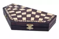 Szachy dla trójki graczy - małe (sześciokątna szachownica o boku 16 cm)