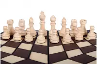 Szachy dla trójki graczy - małe (sześciokątna szachownica o boku 16 cm)