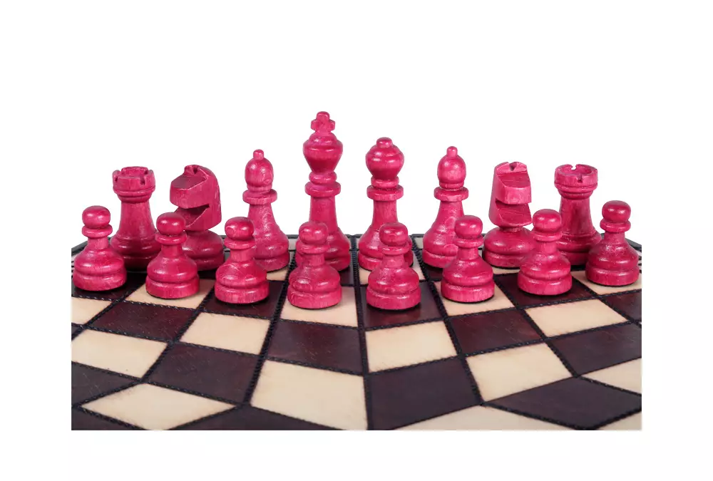 kolorowe figury szachowe dla trzech graczy