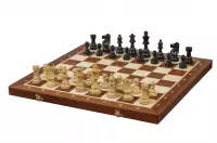 Szachy drewniane French 3,75 cala (pole 58 mm)