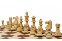 Szachy drewniane French 3,75 cala (pole 58 mm)