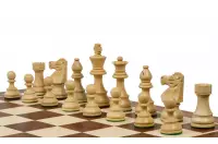 Szachy drewniane French 3,75 cala (pole 58 mm)