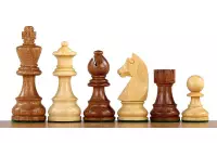 Figury szachowe German (Timeless) Akacja indyjska/bukszpan 3,5 cala