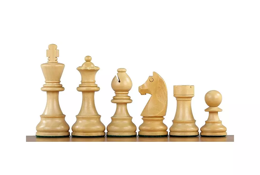Figury szachowe German (Timeless) Akacja indyjska/Bukszpan 4 cale