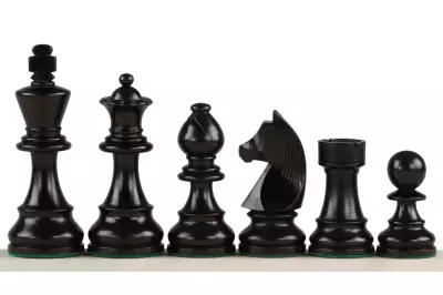Figury szachowe German (Timeless) 3,5 cala Rzeźbione Drewniane