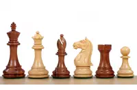 Figury szachowe Supreme Akacja indyjska/Bukszpan 4 cale