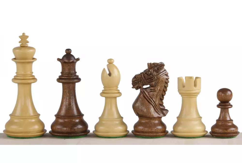 Figury szachowe King's Bridal Akacja/Bukszpan 3,75 cala