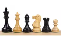 Figury szachowe Executive 4 cale Rzeźbione Drewniane