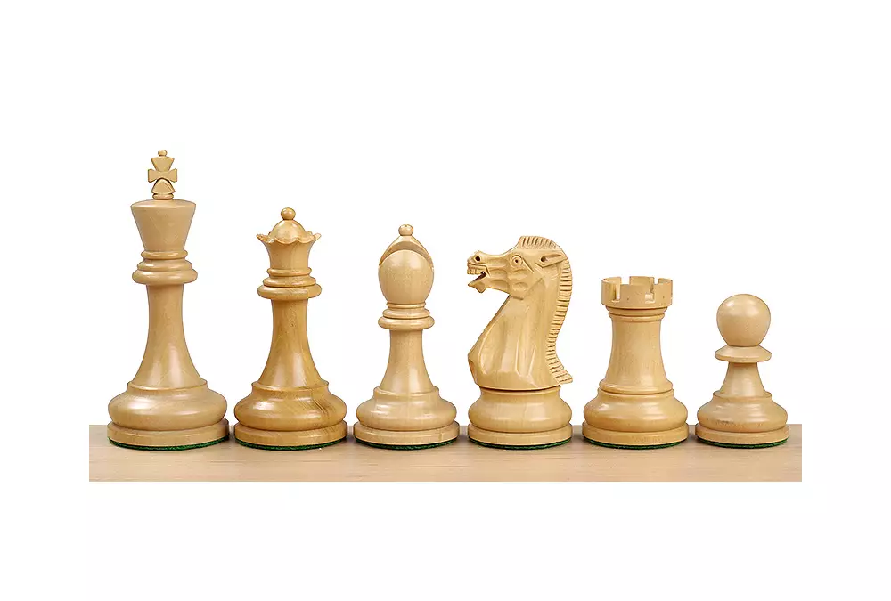 Figury szachowe Executive 3,75 cala Rzeźbione Drewniane